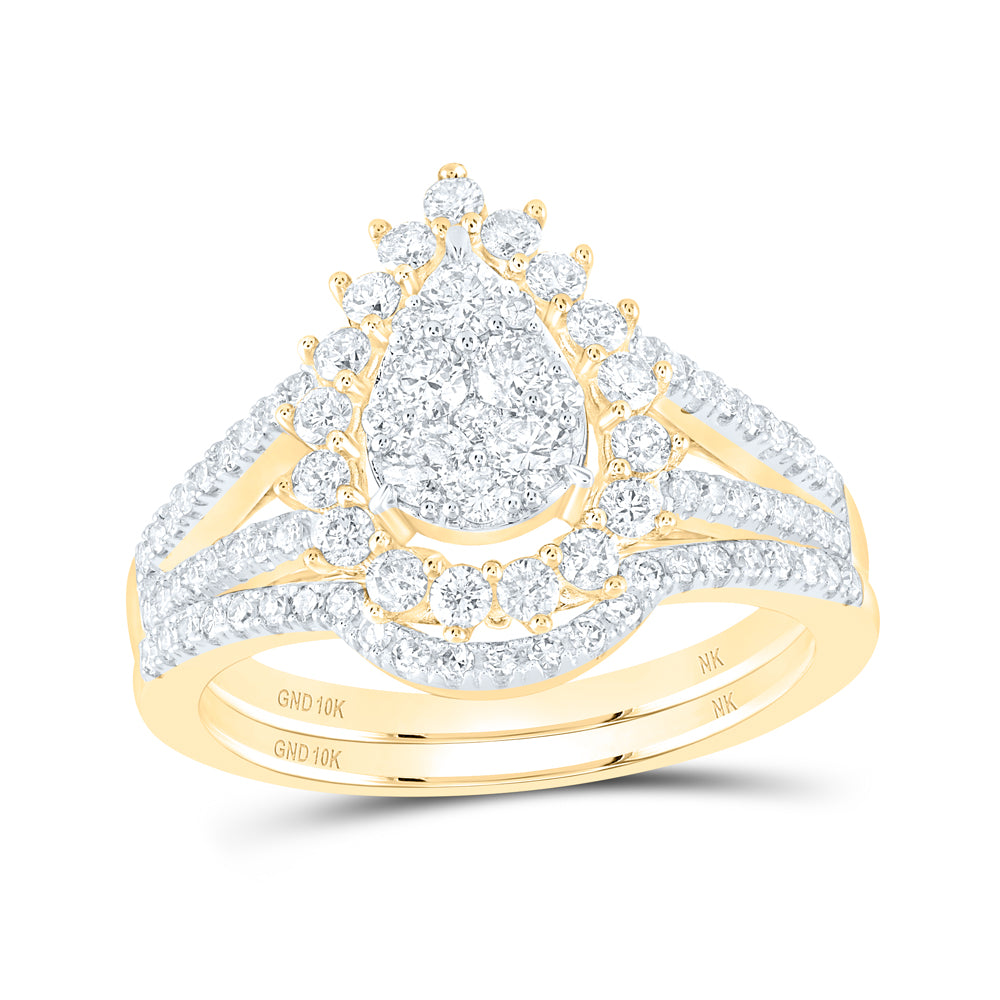 1 CTW-DIA NK BRIDAL SET