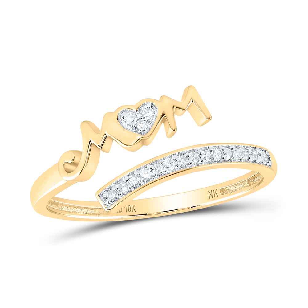 1/12CTW-DIA NK MOM RING