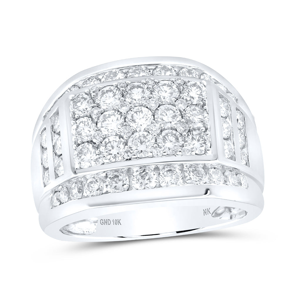 3CTW-DIA NK MENS RING