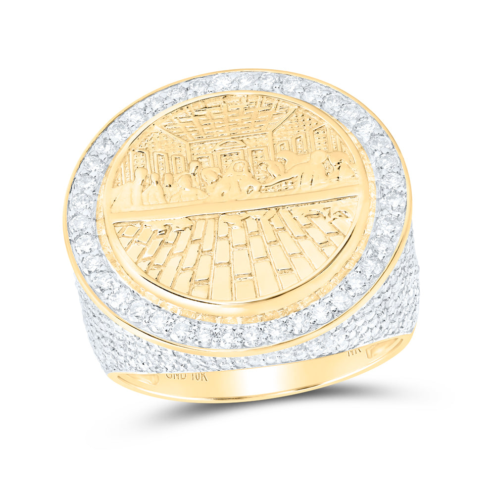 2 3/8CTW-DIA NK MENS RING