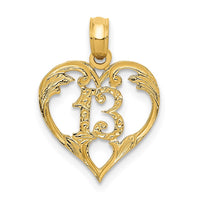 Load image into Gallery viewer, 14k 13 in Heart Cut-out Pendant
