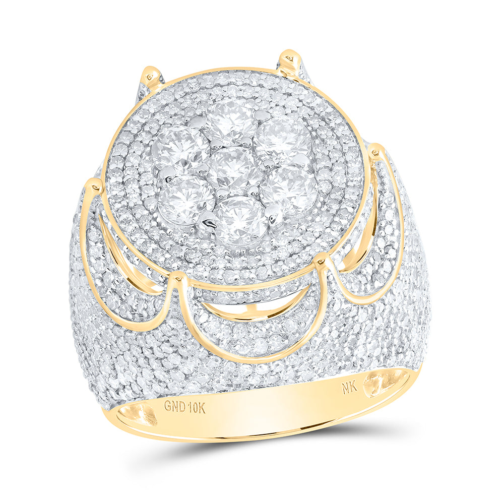 5 1/4CTW-DIA NK MENS RING