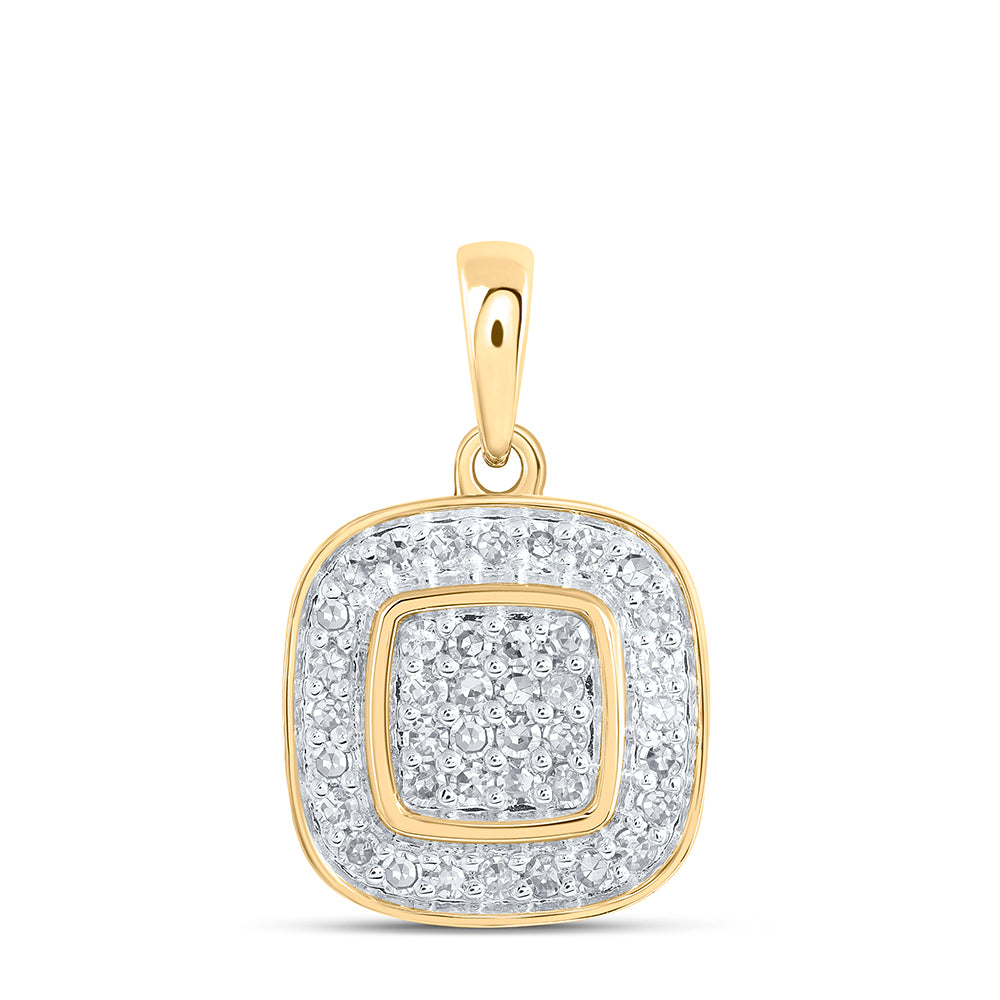 1/3CTW-DIA NK CUSHION PENDANT