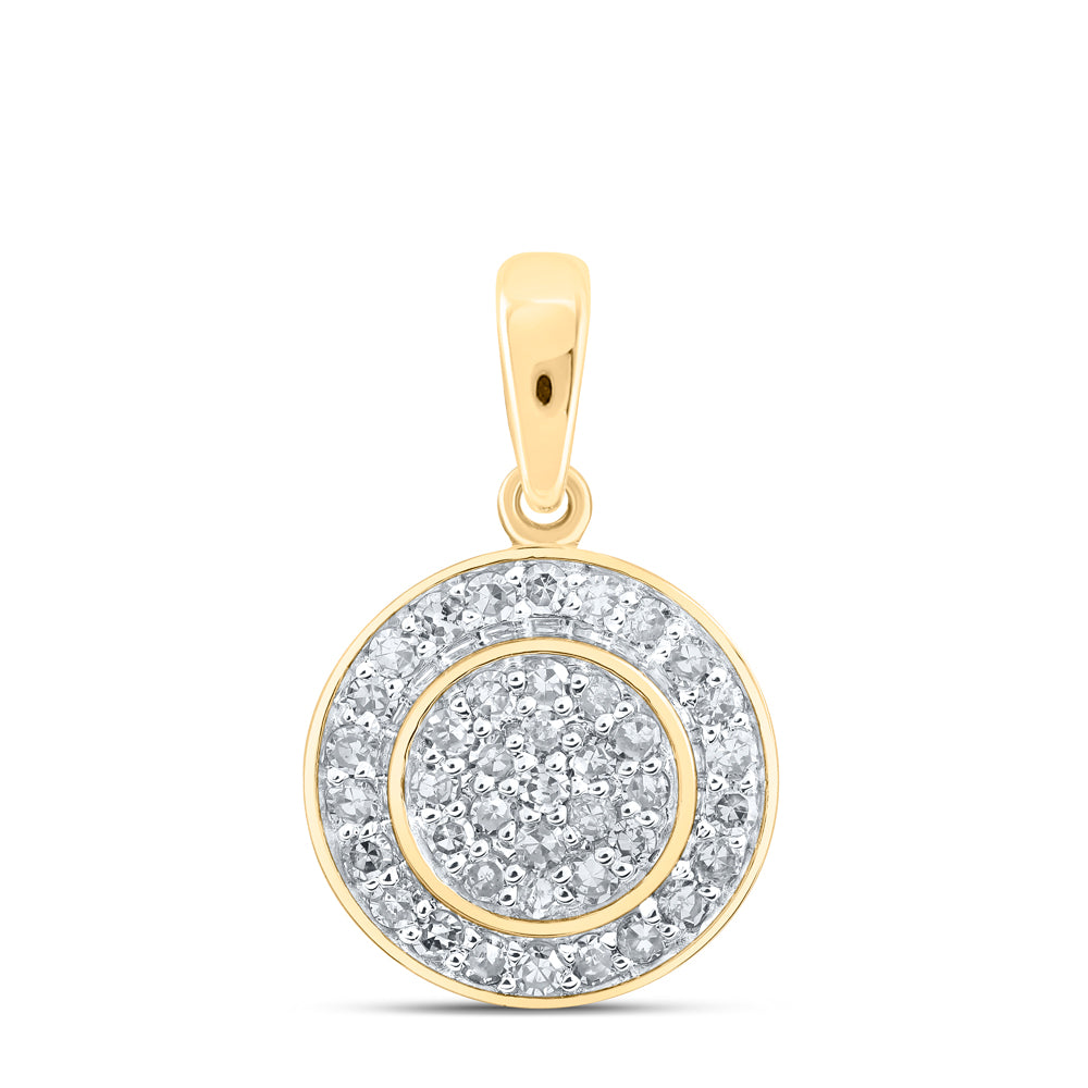 1/3CTW-DIA NK ROUND PENDANT