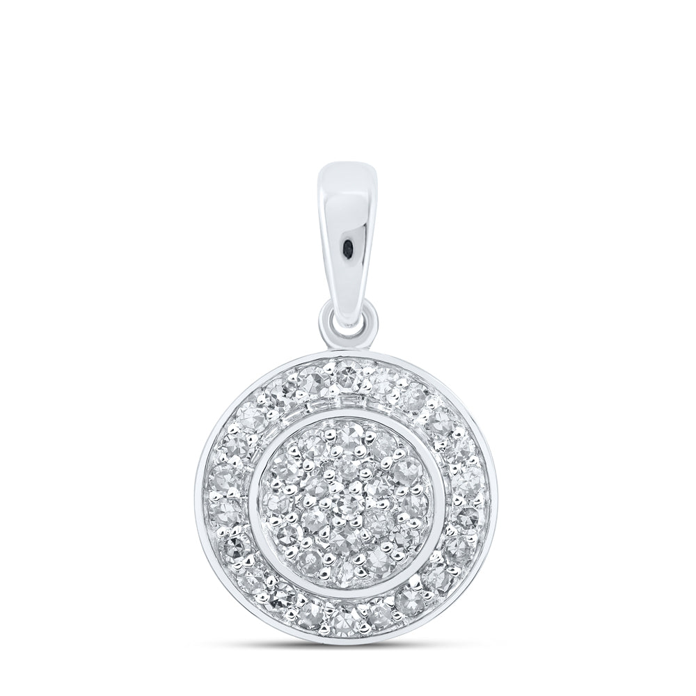 1/3CTW-DIA NK ROUND PENDANT