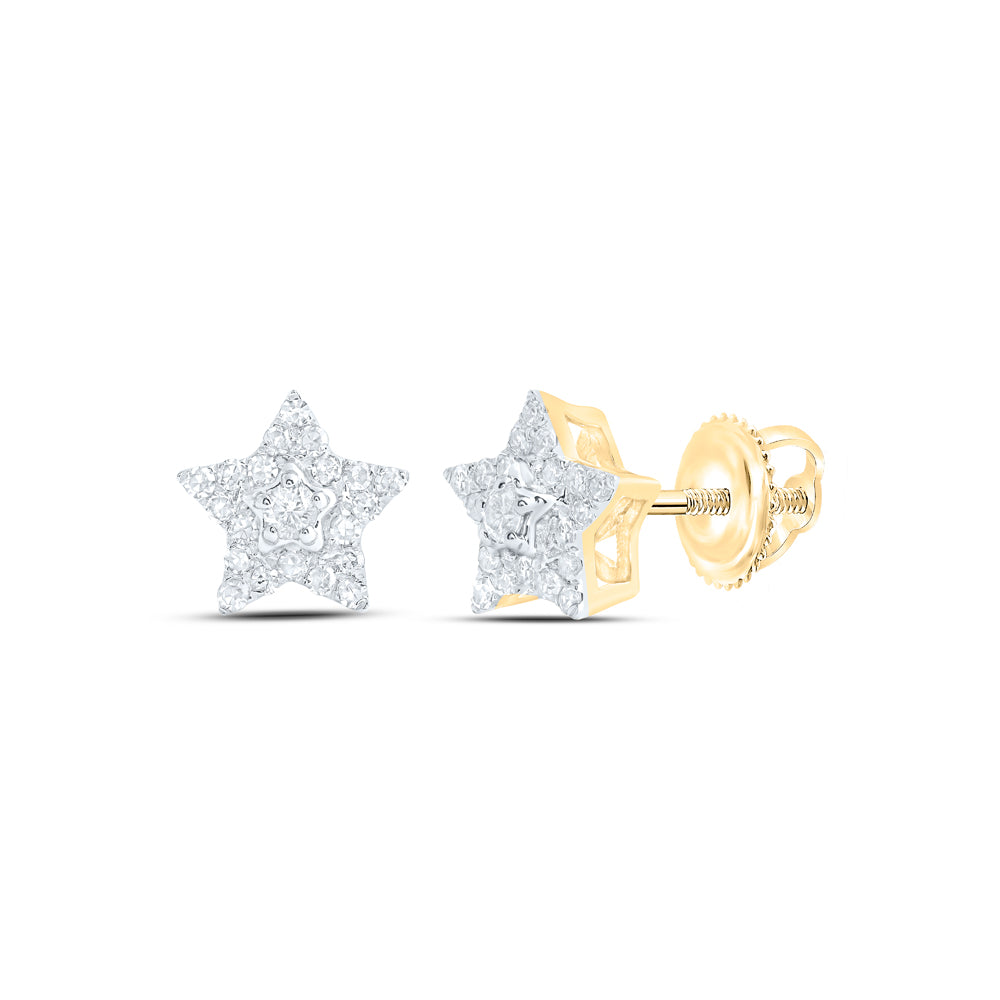 1/5CTW-DIA NK STAR EARRING