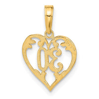 Load image into Gallery viewer, 14k 30 in Heart Cut-out Pendant
