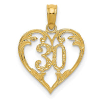 Load image into Gallery viewer, 14k 30 in Heart Cut-out Pendant
