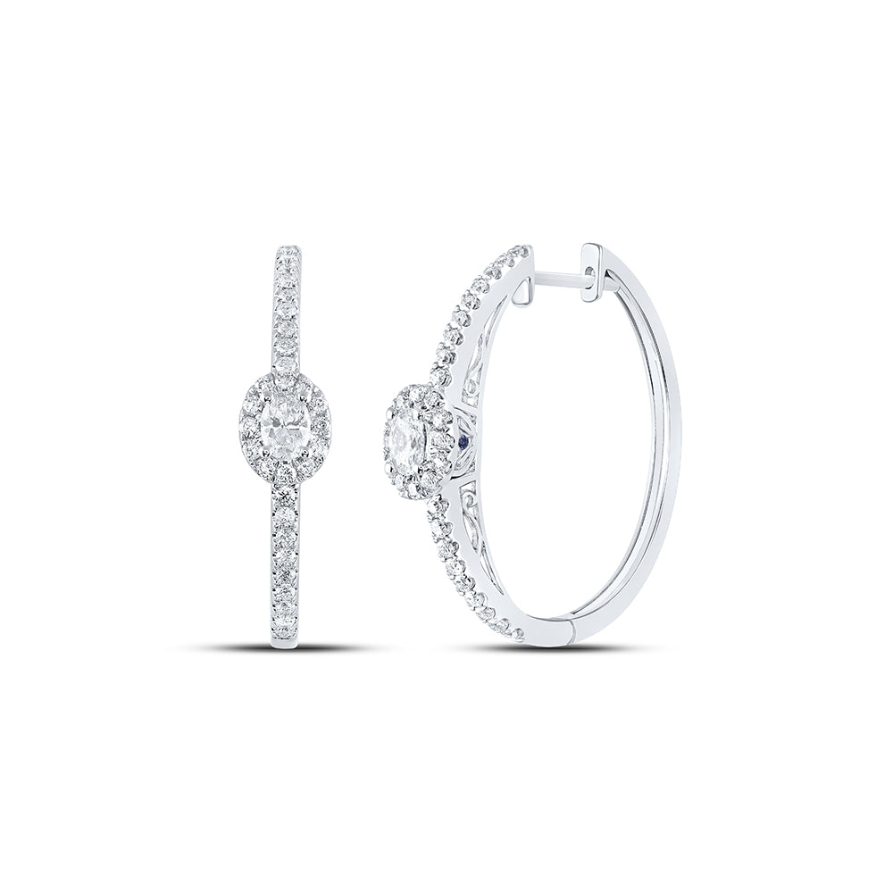 1CTW-DIA ANA M HOOPS EARRING