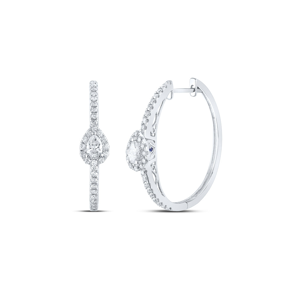 1CTW-DIA ANA M HOOPS EARRING