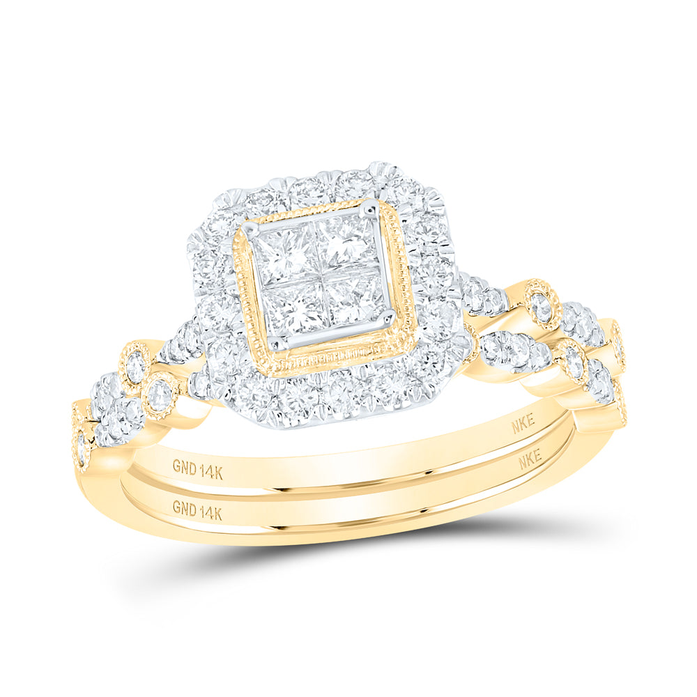 3/4CTW-DIA NKE BRIDAL SET