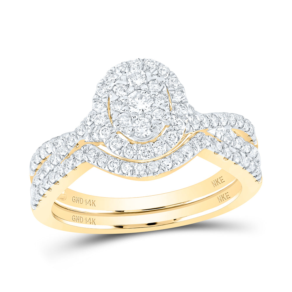 3/4CTW-DIA NKE BRIDAL SET