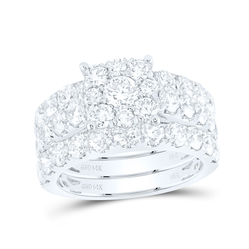 4 CTW-DIA NKE BRIDAL SET W/2 BANDS