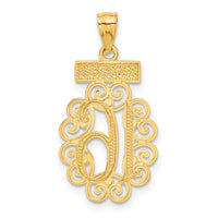 Load image into Gallery viewer, 14k w/Rhodium Filigree SWEET 16 Pendant
