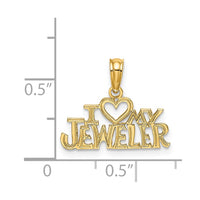 Load image into Gallery viewer, 14k I HEART MY JEWELER Charm
