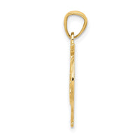 Load image into Gallery viewer, 14k Diamond-cut 15 ANOS Heart Pendant
