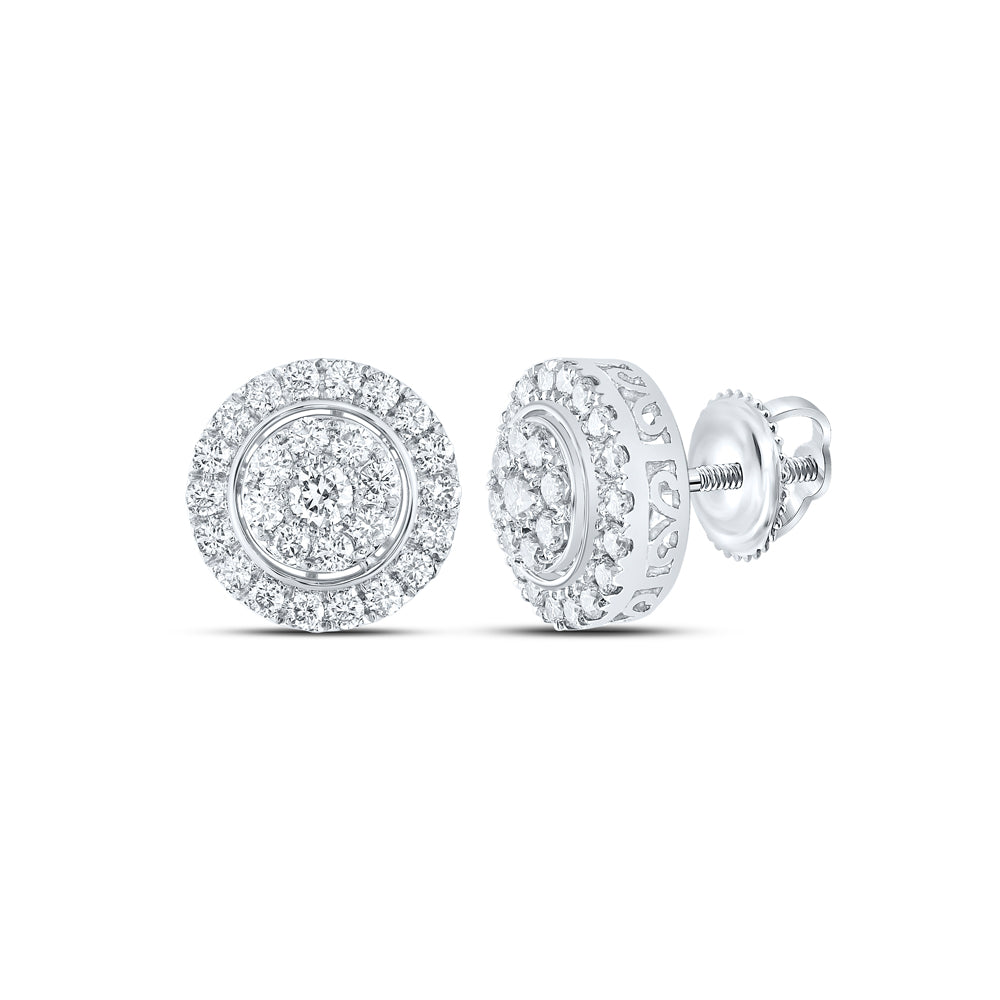 1 1/4CTW-DIA NKE FASHION ROUND EARRING