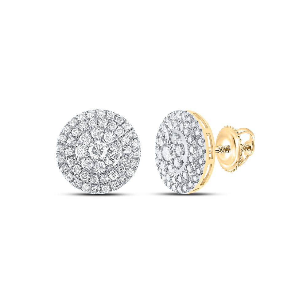 1 1/2CTW-DIA NK FASHION ROUND EARRING