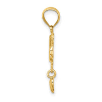 Load image into Gallery viewer, 14k MOM w/ Dangling Heart Charm
