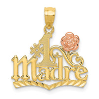 Load image into Gallery viewer, 14k Yellow and Rose Gold #1 MADRE Pendant
