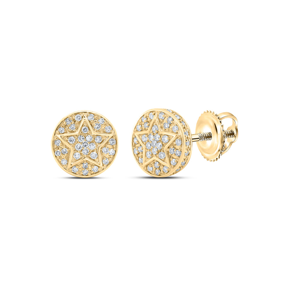 1/4CTW-DIA NK ROUND SHAPE EARRING