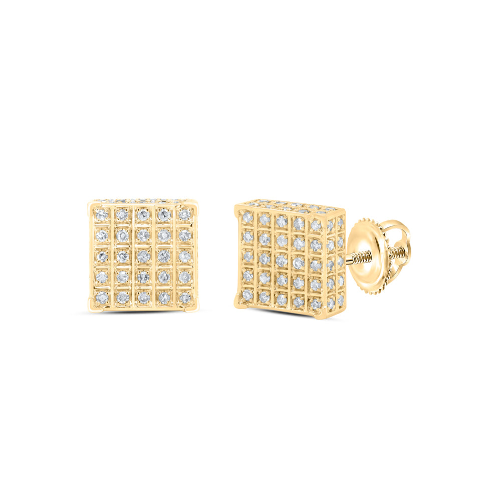 1/3CTW-DIA NK SQUARE EARRING