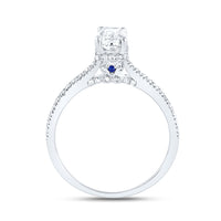 Load image into Gallery viewer, 1CTW-DIA ANA M 3/4CT-EM ENGAGEMENT RING
