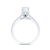 Load image into Gallery viewer, 1CTW-DIA ANA M 3/4CT-OV ENGAGEMENT RING

