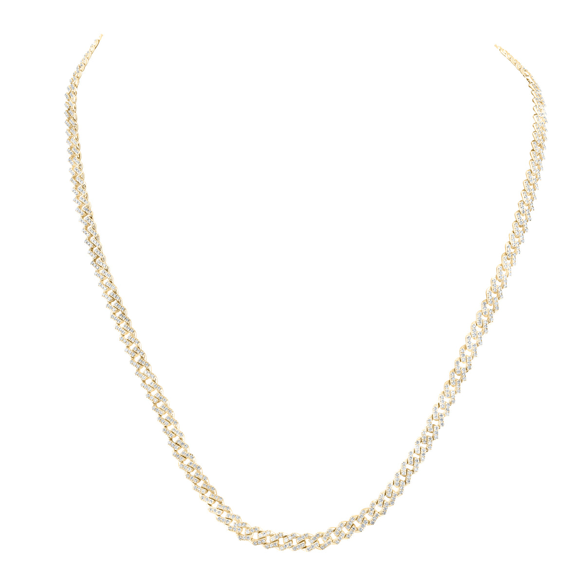 3 7/8CTW-DIA NK (5MM) MENS CHAIN (20 INCH)