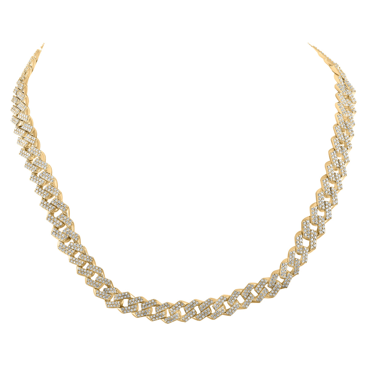 7 1/4CTW-DIA NK (8MM) MENS CHAIN (20 INCH)