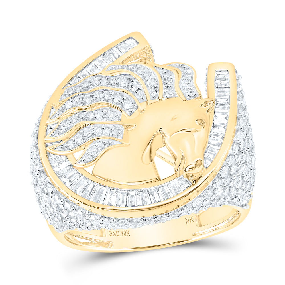 3 1/3CTW-DIA NK MENS RING