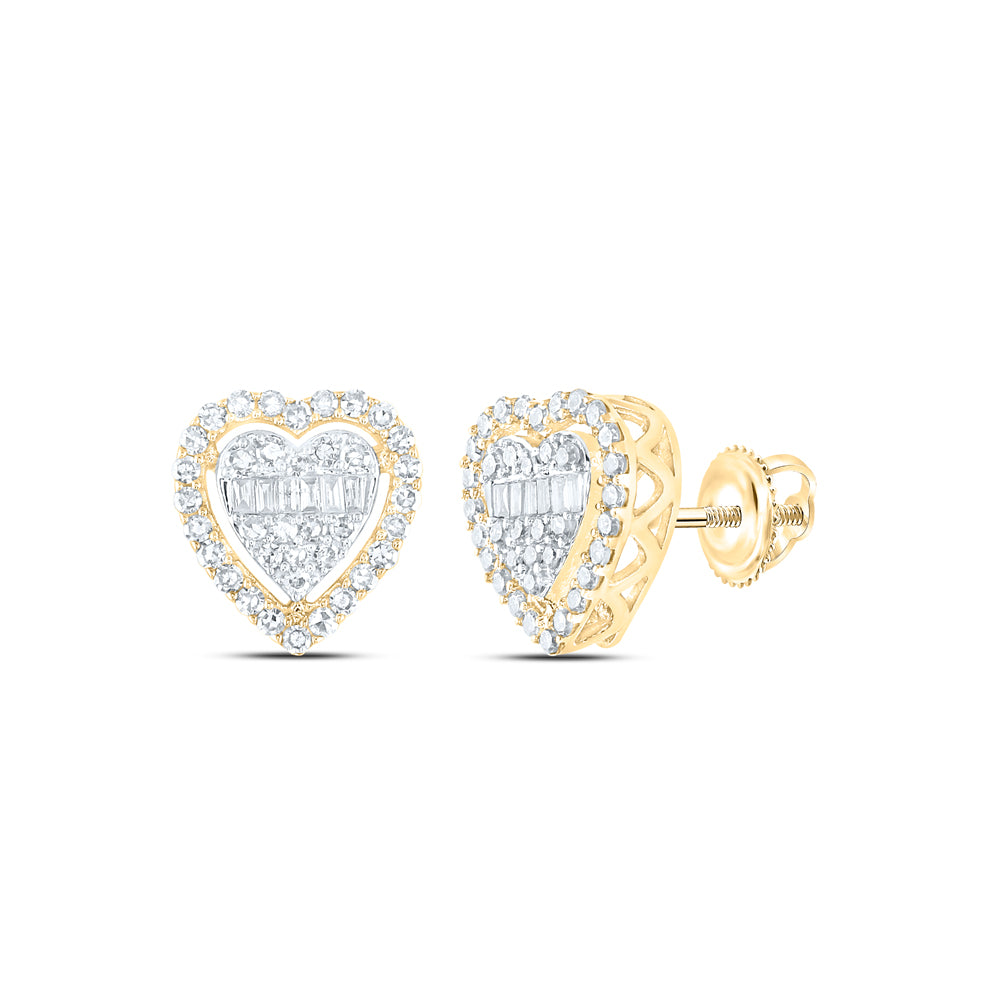 1/2CTW-DIA NK HEART EARRING