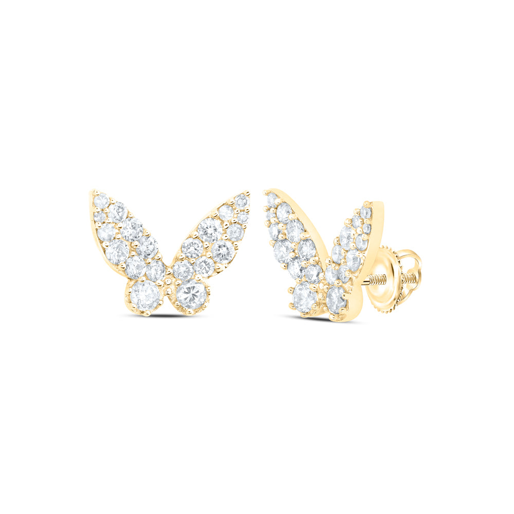 1/2CTW-DIA NK FASHION BUTTERFLY EARRING