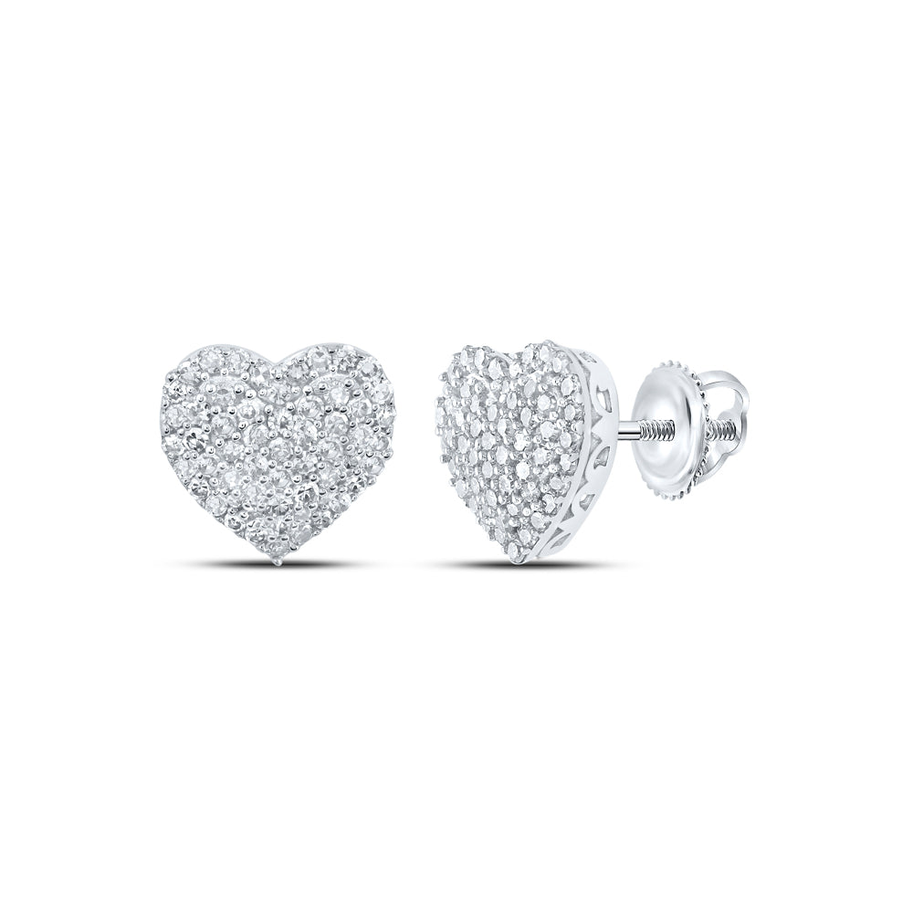 1/2CTW-DIA NK HEART EARRING