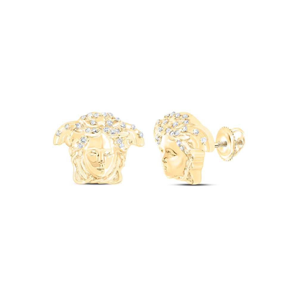 1/10CTW-DIA NK MEDUSA EARRING