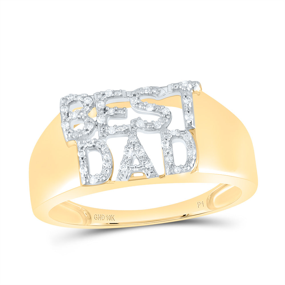 1/10CTW-DIA P1 DAD MENS RING