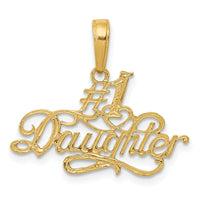 Load image into Gallery viewer, 14k #1 DAUGHTER Pendant
