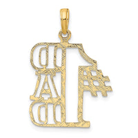 Load image into Gallery viewer, 14k #1 DAD Cut-out Charm
