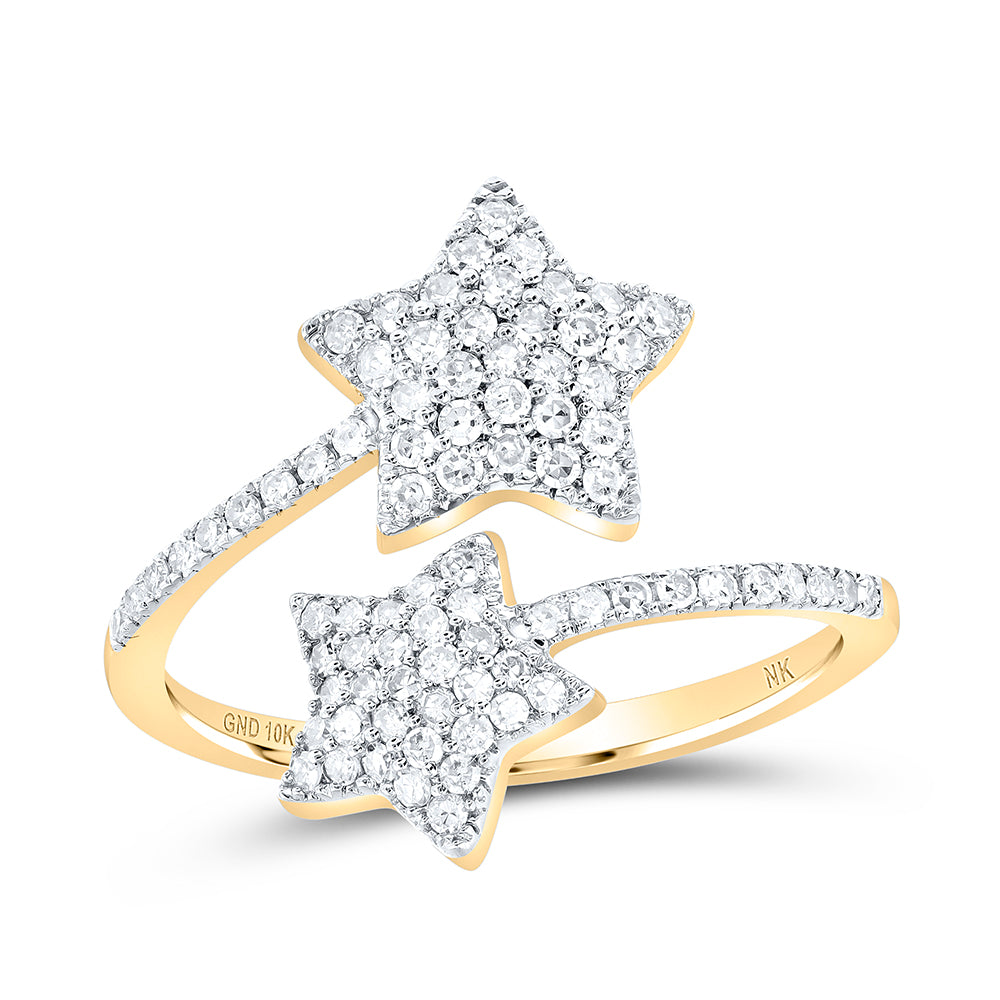 1/2CTW-DIA NK STAR RING