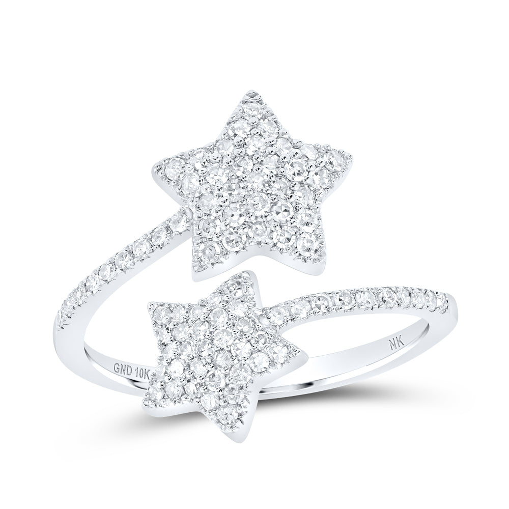 1/2CTW-DIA NK STAR RING