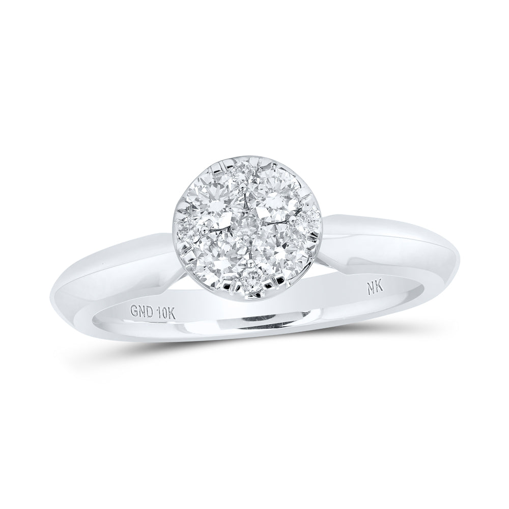 1/2CTW-DIA NK ROUND RING