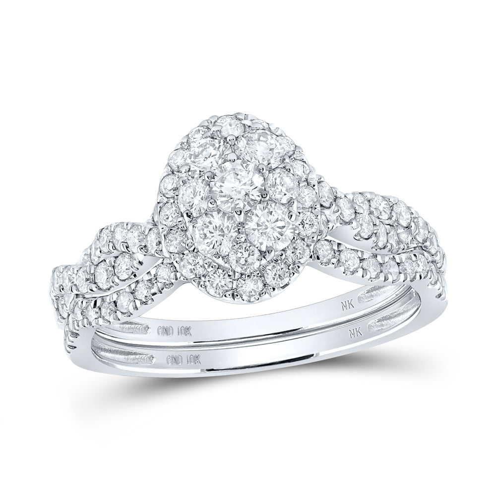 1CTW-DIA NK BRIDAL SET