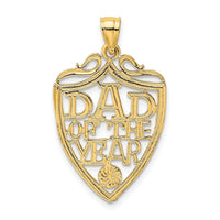 Load image into Gallery viewer, 14k DAD OF THE YEAR PLAQUE Charm
