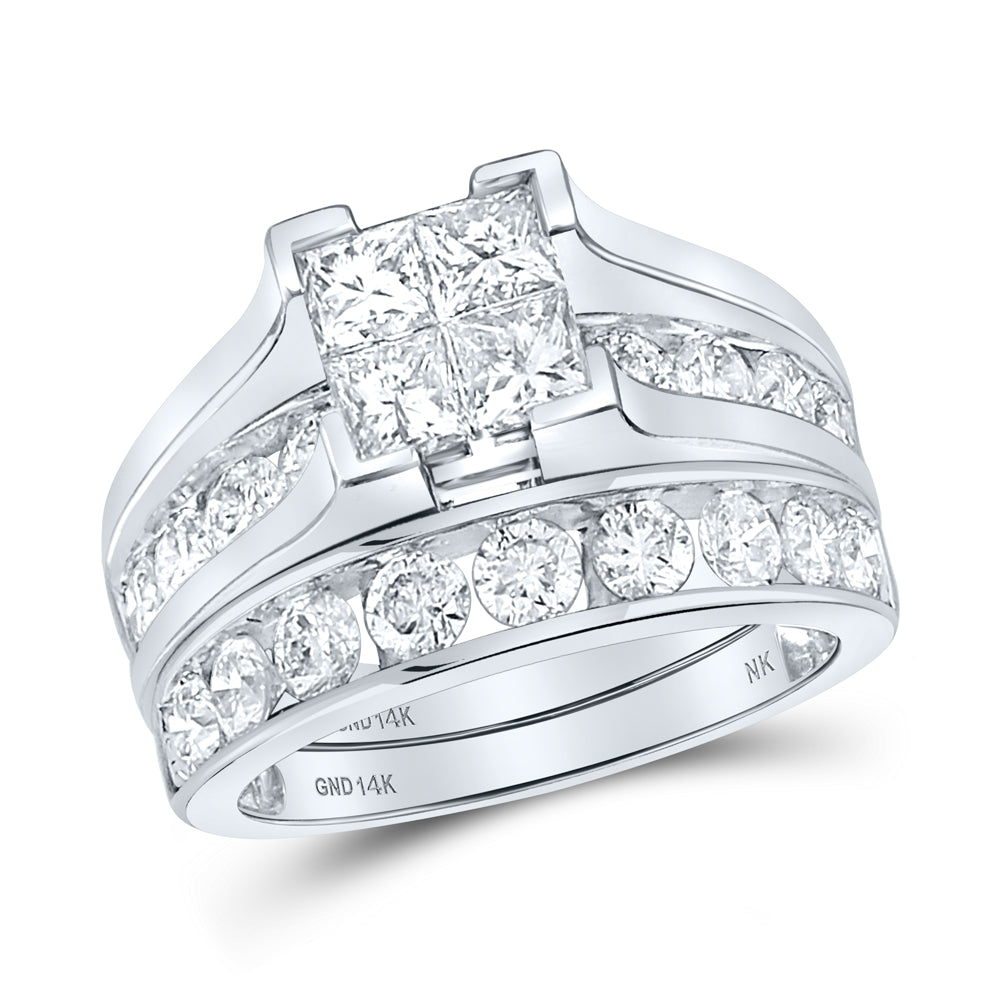3CT-DIA NK TESSERA INVISIBLE BRIDAL SET