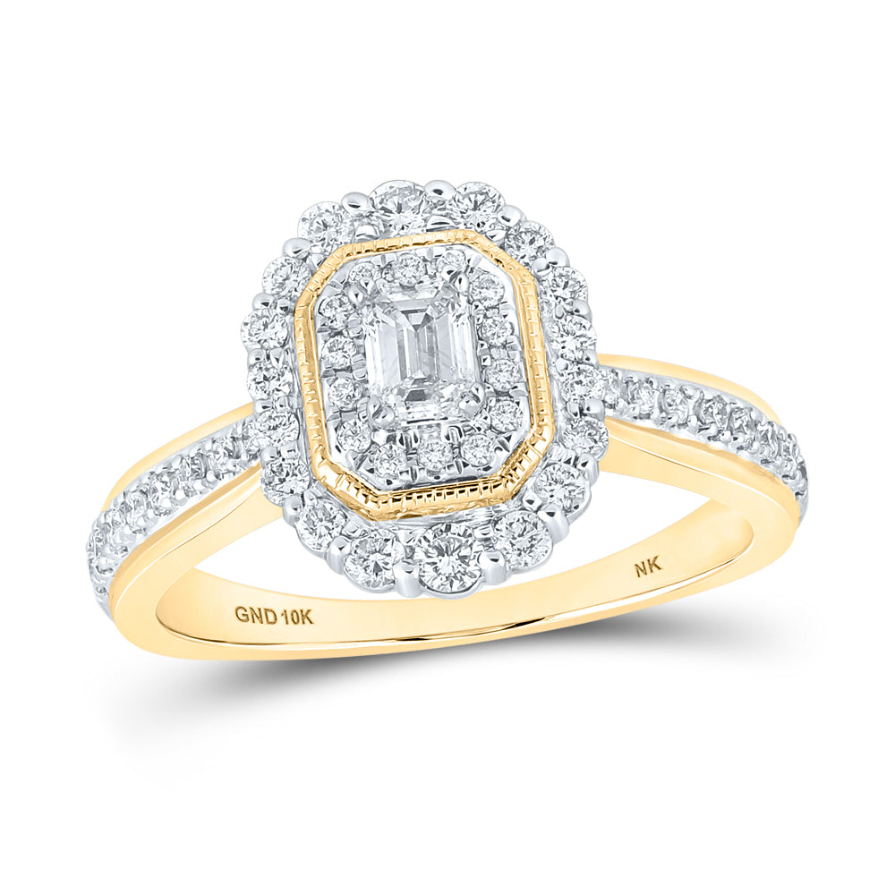 5/8CTW-DIA NK 1/5CT-CEMRD ENGAGEMENT DOUBLE HALO RING