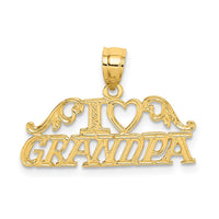 Load image into Gallery viewer, 14k I HEART GRANDPA Charm
