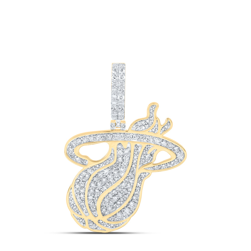 1 3/4CTW-DIA NK ?BASKETBALL? MENS CHARM