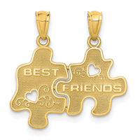 Load image into Gallery viewer, 14k BEST FRIENDS Puzzle Pieces Break-apart Pendant
