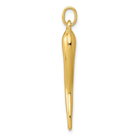 Load image into Gallery viewer, 14k 3D Italian Horn Charm
