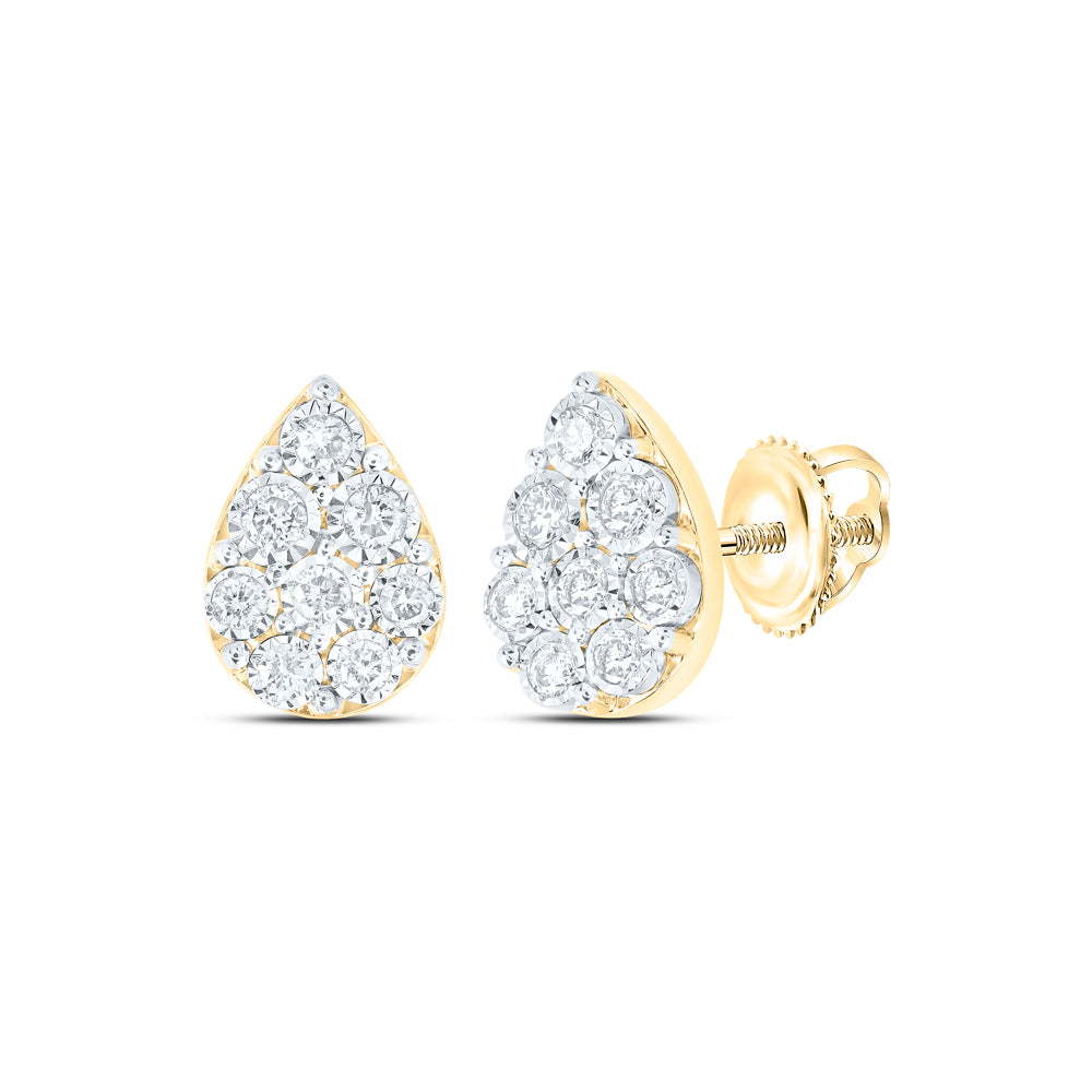 1/5CTW-DIA NK PEAR EARRING